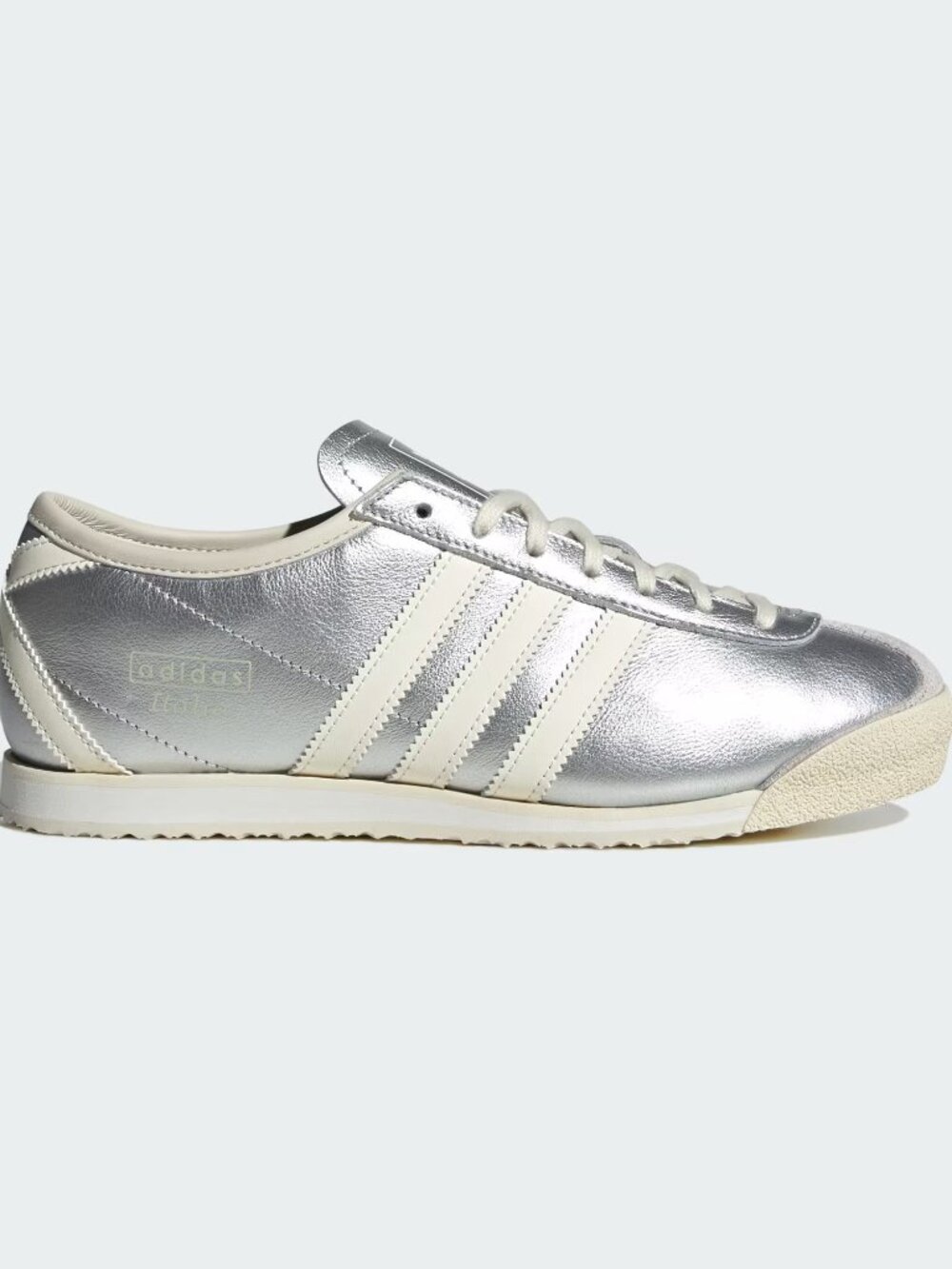 NWT Adidas Women's Italia 70s 'Silver Metallic Cream White' Shoes IH6664